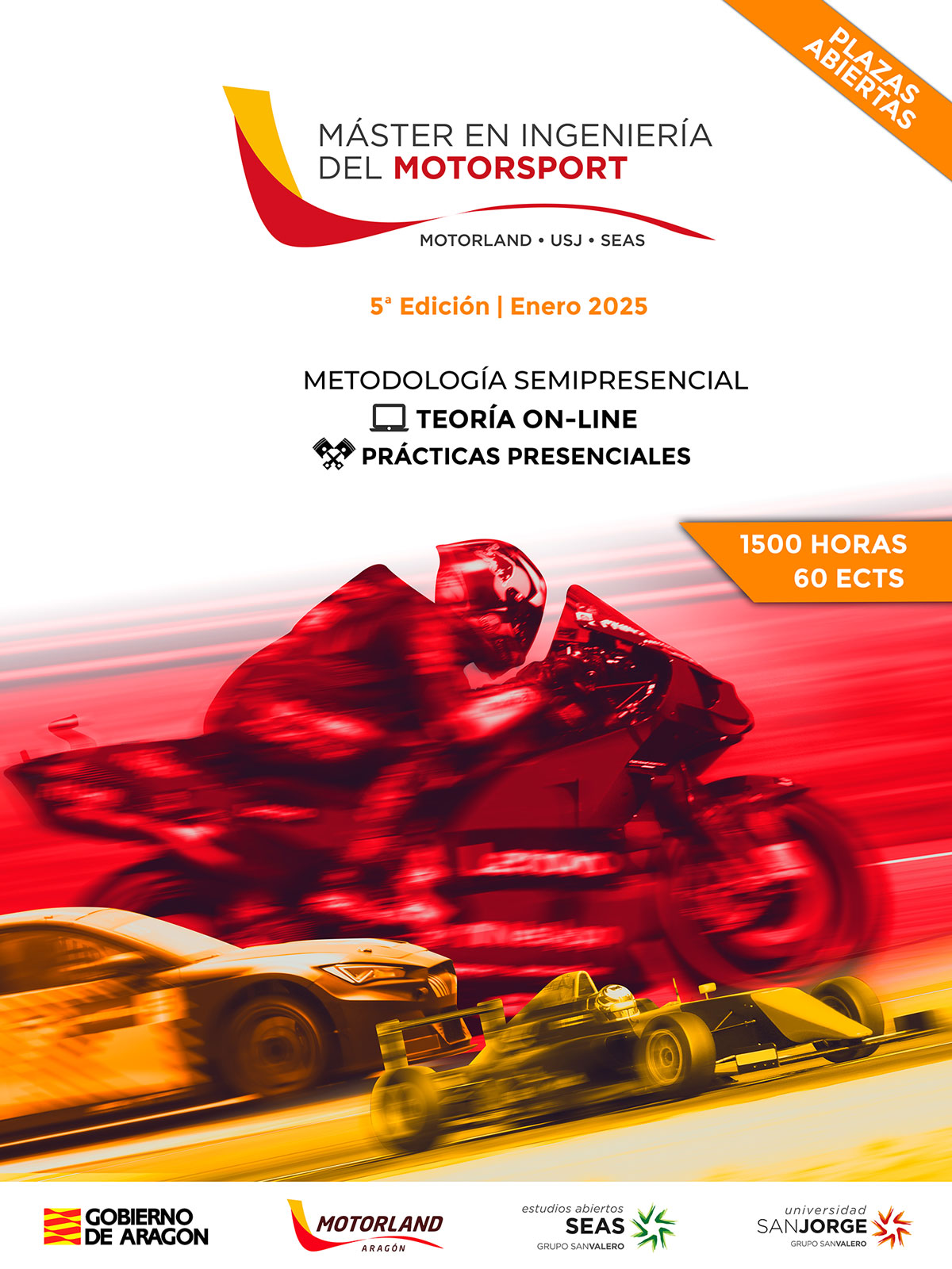 Cartel V Edición Máster Motorsport Motorland SEAS